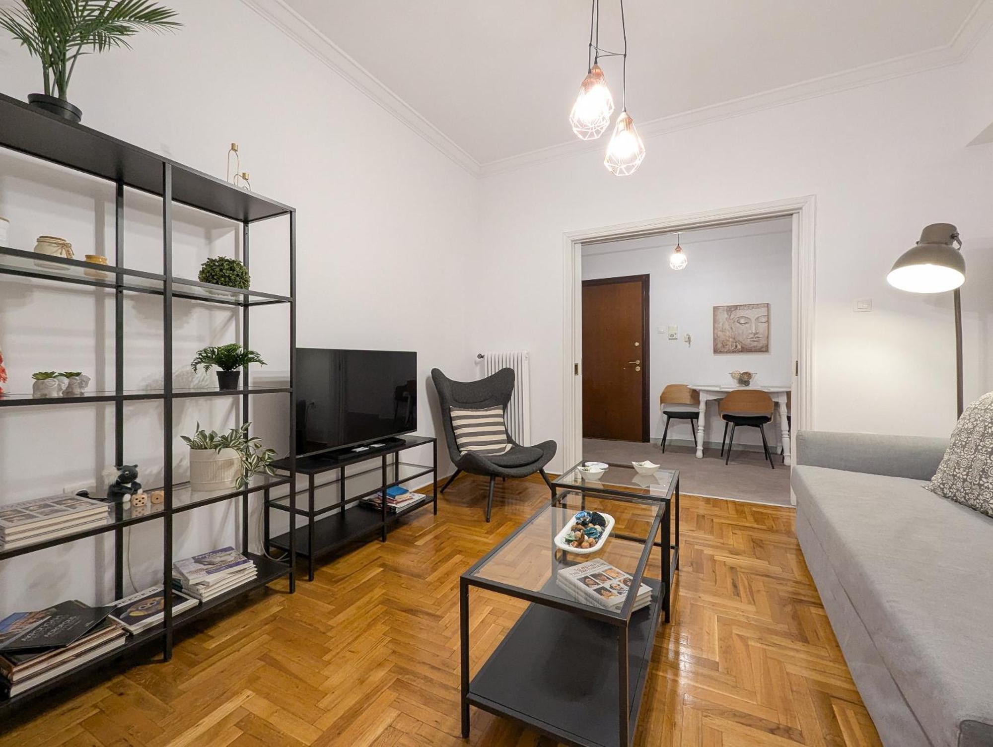 Spacious Apt For 5 Guests Next To Acropolis&Metro Aten Exteriör bild